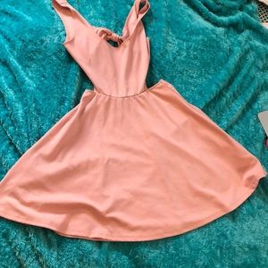 Pink Urban Outfitters dress with cutouts